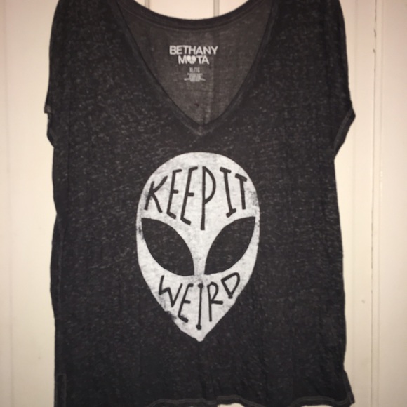 Keep It Weird alien girl shirt