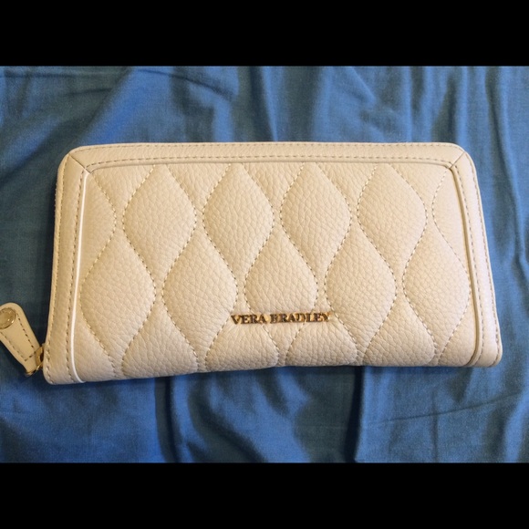 Vera Bradley Quilted Georgia Wallet- White