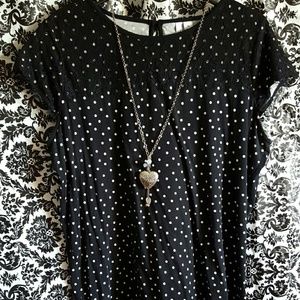 Elle Black with Lace and Polka Dots