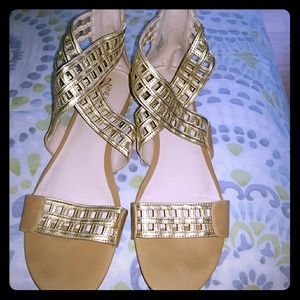 Nine West Gold Sandals