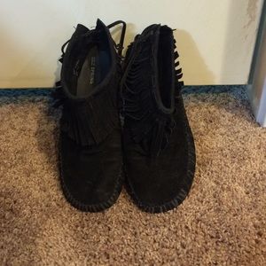 Ankle moccasin booties