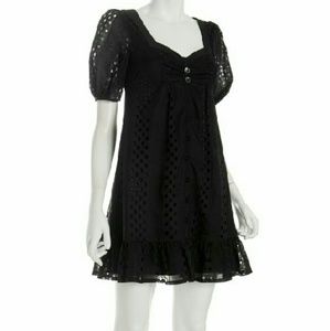 Nanette Lepore Cute Eyelet Cotton 'Daddy-O' Dress
