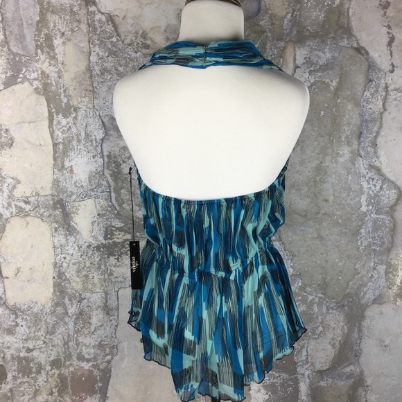 LAST CHANCE❤️Vertigo Paris by BCBG blue halter top - Picture 4 of 4