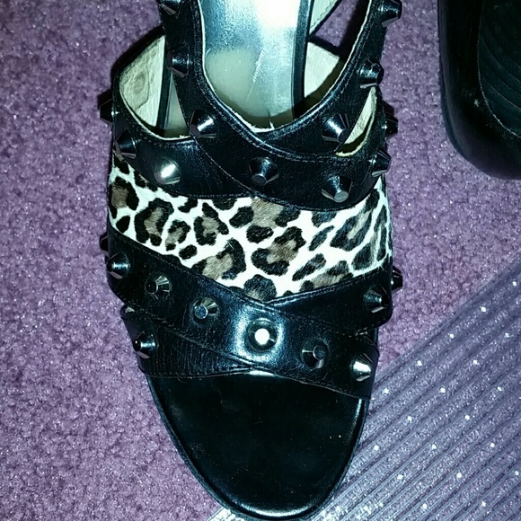 Michael kors spiked leopard heels - Picture 3 of 4