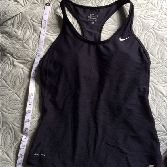 NIKE black dry fit work out top - Picture 2 of 3