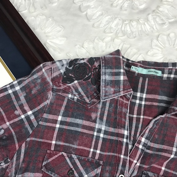 Maurices distressed Flannel Shirt - Picture 8 of 8