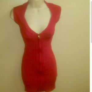 Bebe red bandage gorgeous dress