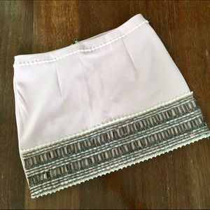 Light pink mini skirt