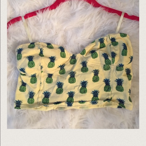 Motel Rocks pineapple print crop - Picture 2 of 2