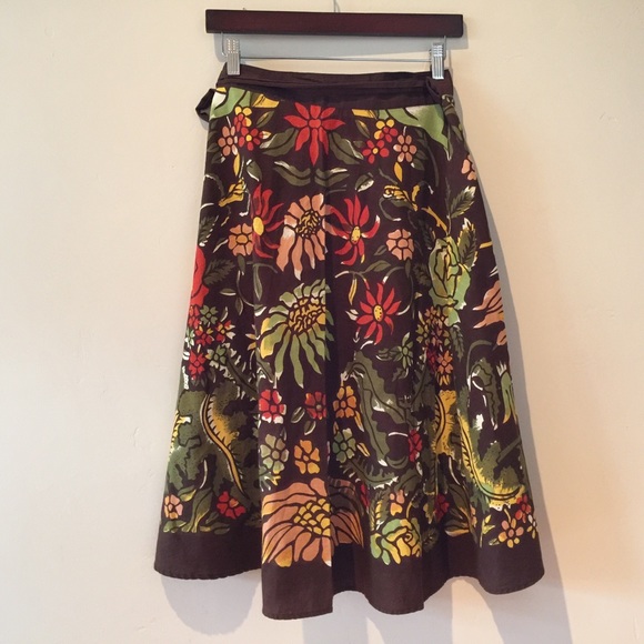 Lucky Brand nature lover wrap skirt