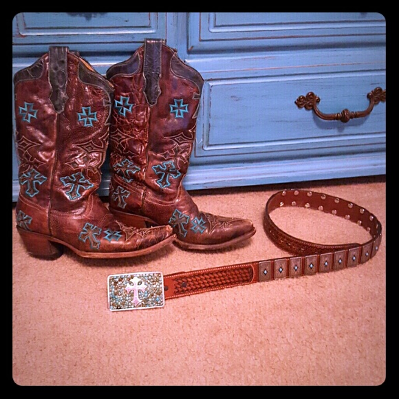 Boots and belt combo