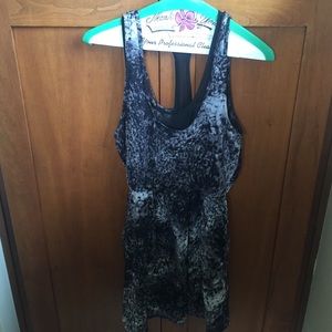 black and white dress