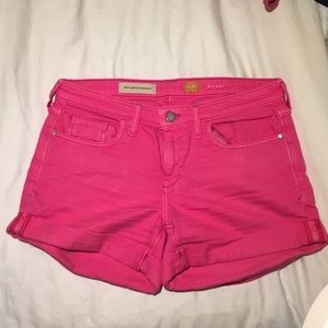 Pink Anthropologie shorts