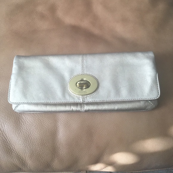 Authentic gold Coach clutch