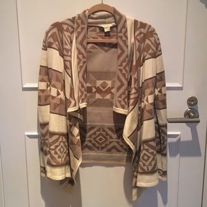 Urban Outfitters Tribal Tan/Cream Knit Sweater