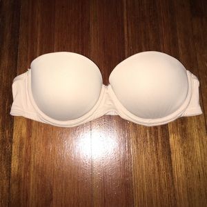Nude Pushup Strapless Bra