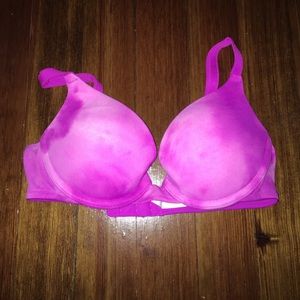 Purple and Pink Tie Dye Pushup Bra