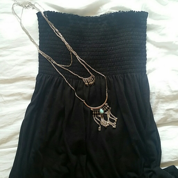 Babydoll tube maxi dress