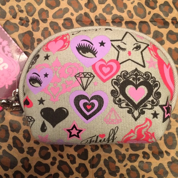 Fluff Hearts & Stars Coin Purse