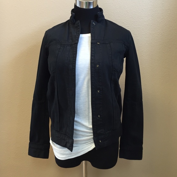 helmut lang black denim jacket