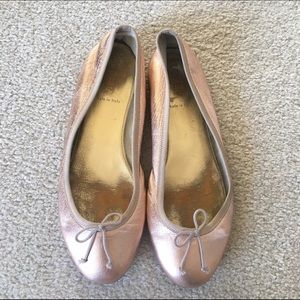 J.Crew Rose Gold Ballet Flats
