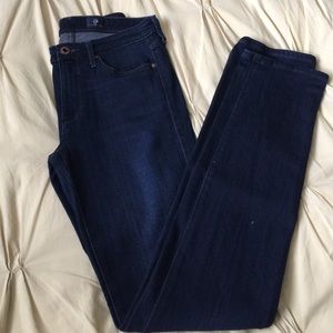 AG skinny jeans, dark blue, size 26R
