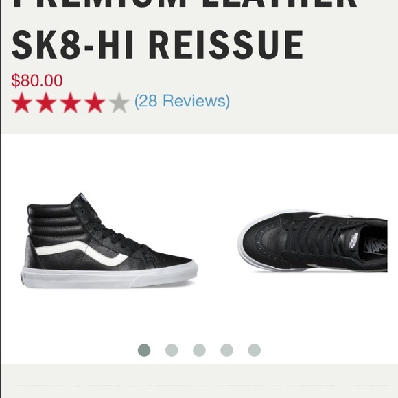 Vans Leather SK8-HI ***price negotiable