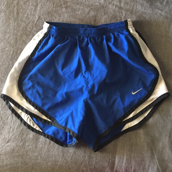 Womens Nike XS shorts black, blue and white
