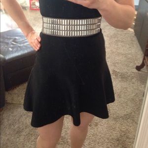 BCBG Max Azria black bandage skirt