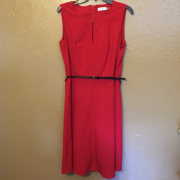 Calvin Klein Dresses & Skirts - Calvin Klein red A-line dress