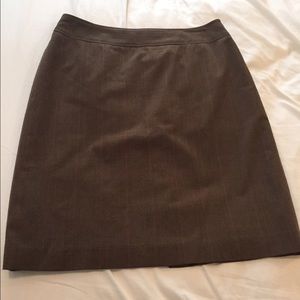 Brown dress skirt- just dry cleaned!