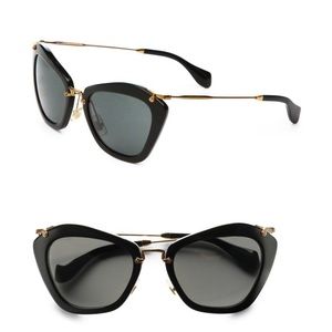 Miu Miu Noir Catwalk cat eye sunglasses