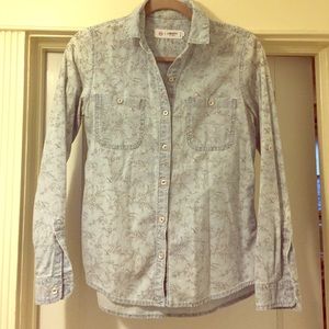 AG Liberty of London flora printed chambray shirt