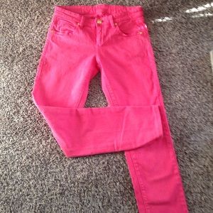 BCBG Max Azria Geranium Pink Skinny Jean
