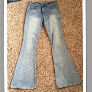 American Eagle Hi Rise Boho Artist Flare