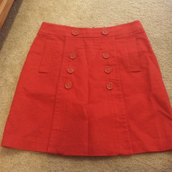 Coral color skirt