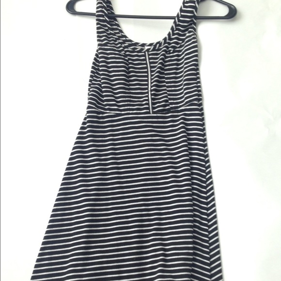 XS black/white cotton dress