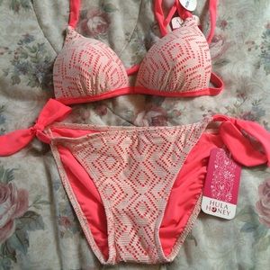pink bikini NWT