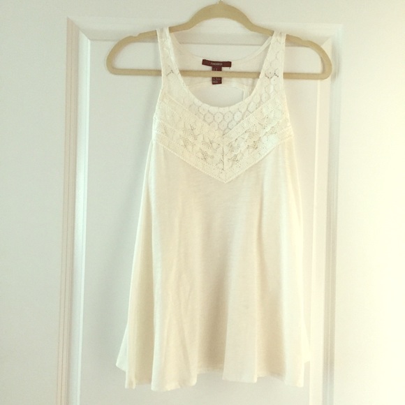 Forever 21 White Lace Tank