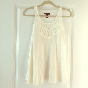Forever 21 White Lace Tank