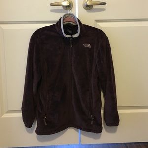North Face Brown Fleece Light Weight Jacket