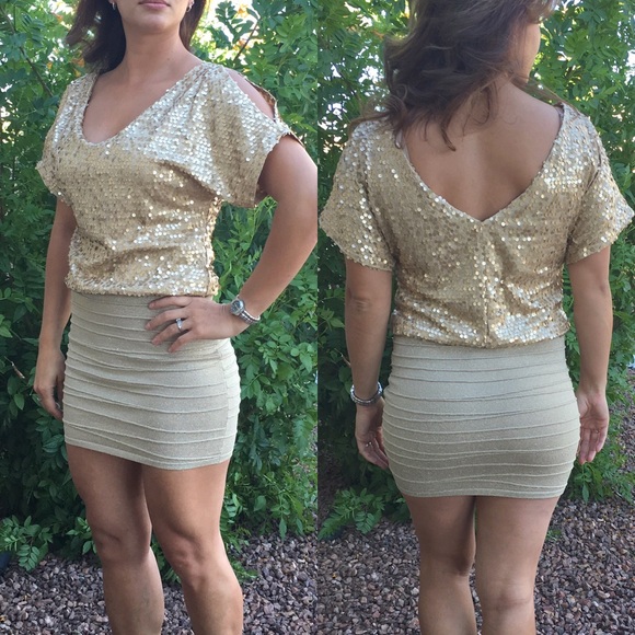 Frederick's of Hollywood Dresses & Skirts - Flashy gold dress