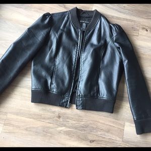 Faux leather Moto Jacket - Large