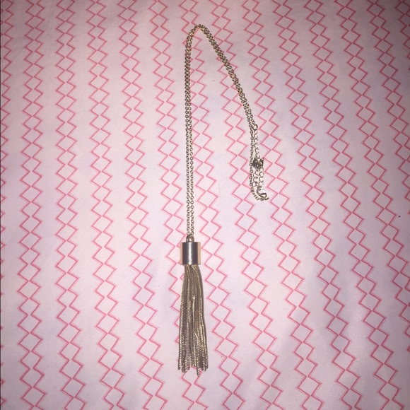 Gold Tassel Necklace
