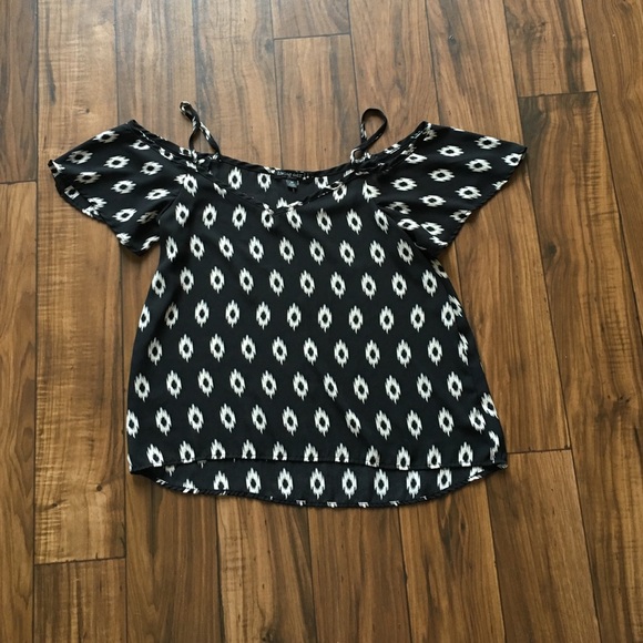 Living Doll Off The Shoulder Tribal Shirt