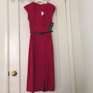 NWT Stop Staring red retro dress