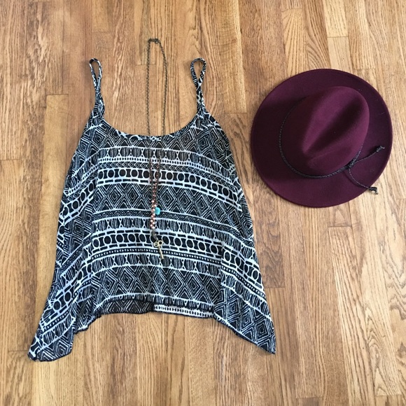Brandy Melville multi print festival tank
