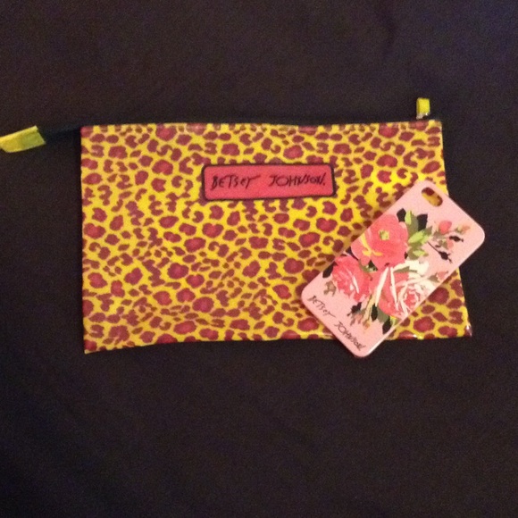 Betsey Johnson iPhone 5/5s case and pencil case