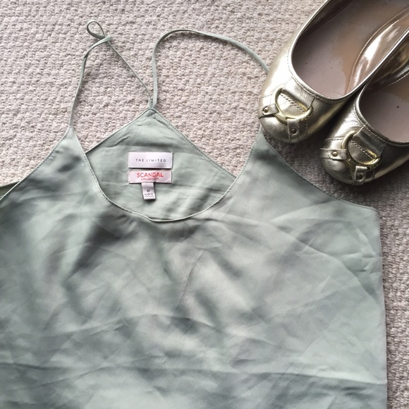 The Limited Tops - ❤️Final Price/Open to Offers💸Green Blouse Scandal