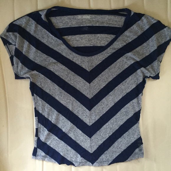 Billabong Navy/Gray striped shirt